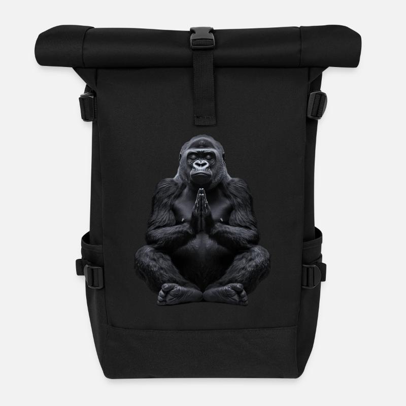 Gorille - Sac à dos roll top - noir