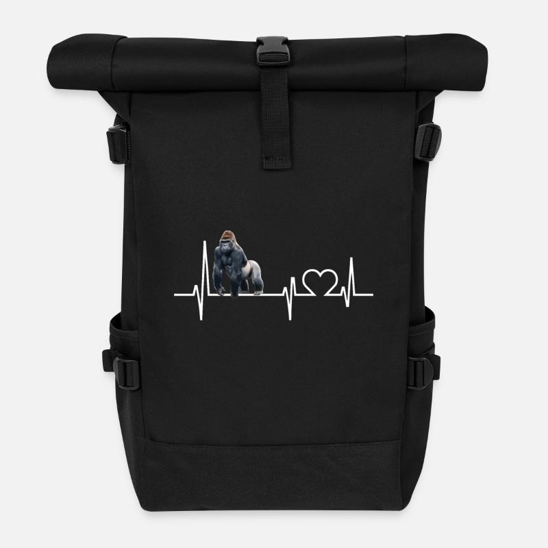 Gorille - Sac à dos roll top - noir