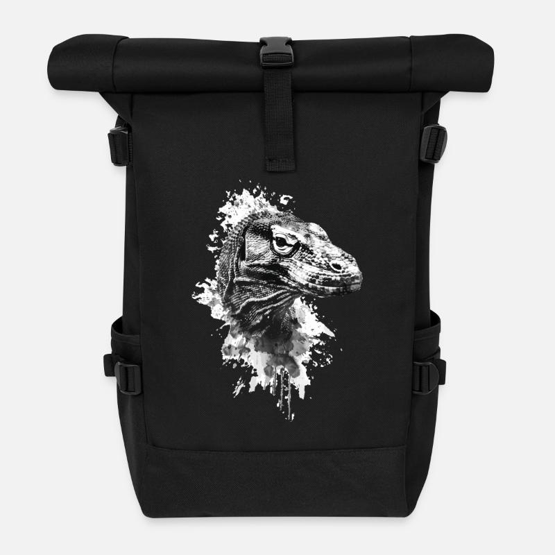 Komodowaran - Rolltop Rucksack - Schwarz