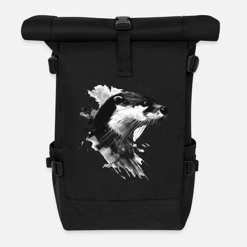 Otter - Rolltop Rucksack - Schwarz