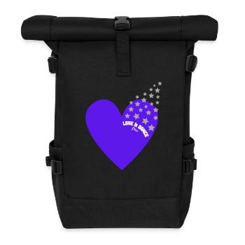 Herz Design Liebe und Tanzen von Gregor Jell - Rolltop Rucksack - Schwarz - Vorne