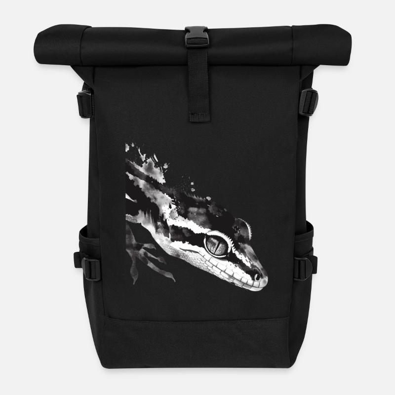 Gecko - Rolltop Rucksack - Schwarz
