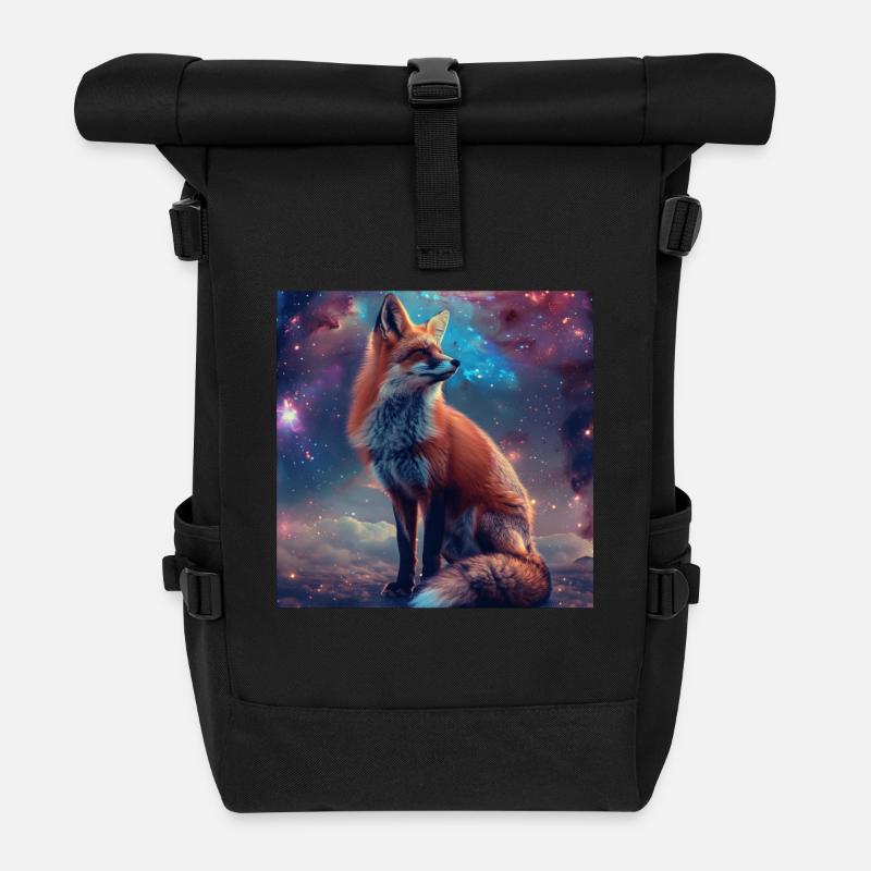 Fuchs - Rolltop Rucksack - Schwarz