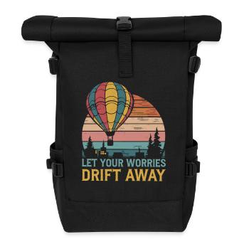 Laissez vos soucis s’envoler Montgolfière - Sac à dos roll top - noir - Devant
