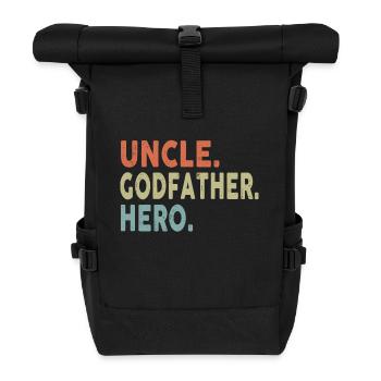 Onkel Pate Held - Rolltop Rucksack - Schwarz - Vorne