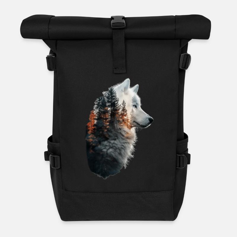 Samojede - Rolltop Rucksack - Schwarz