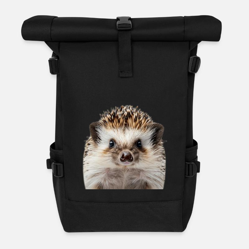 Igel - Rolltop Rucksack - Schwarz