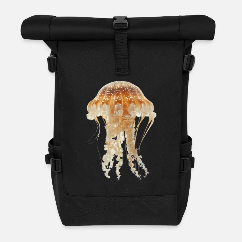 Qualle - Rolltop Rucksack - Schwarz