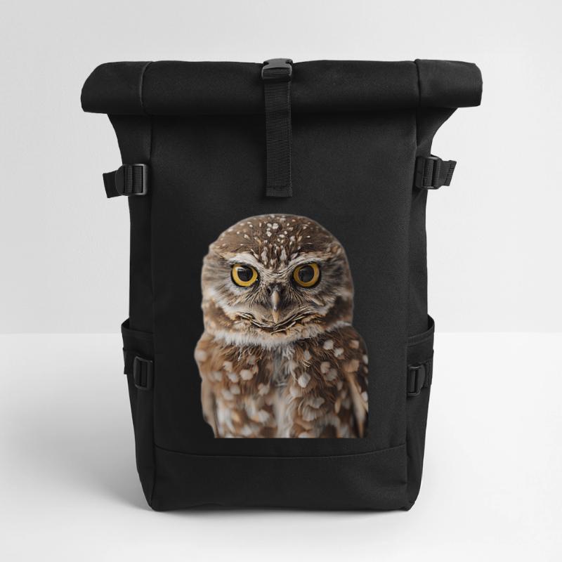 Owl Roll Top Backpack