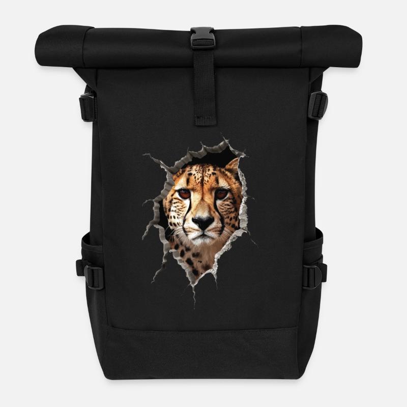 Gepard - Rolltop Rucksack - Schwarz