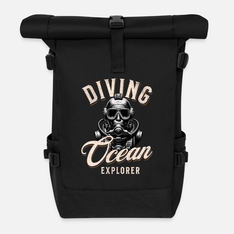 Taucher Ocean Explorer - Rolltop Rucksack - Schwarz