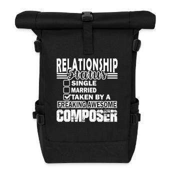 Composer Composer Relationship Status - Roll Top Backpack - black - Front