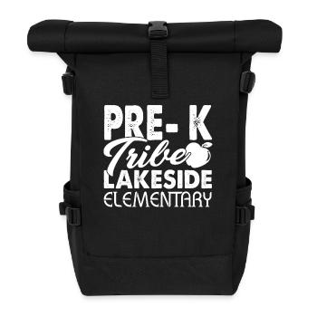 Pre K Teacher Tribe Lakeside Elementary - Roll Top Backpack - black - Front