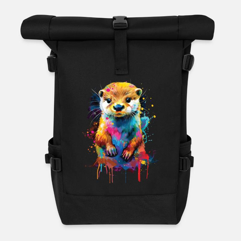 Otter - Rolltop Rucksack - Schwarz