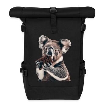 Koala - Sac à dos roll top - noir - Devant