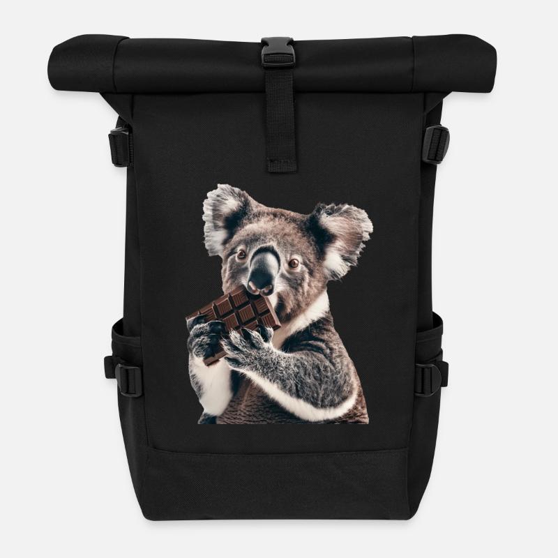 Koala - Rolltop Rucksack - Schwarz