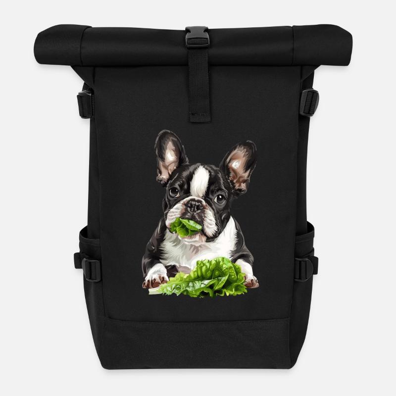 Hund - Rolltop Rucksack - Schwarz