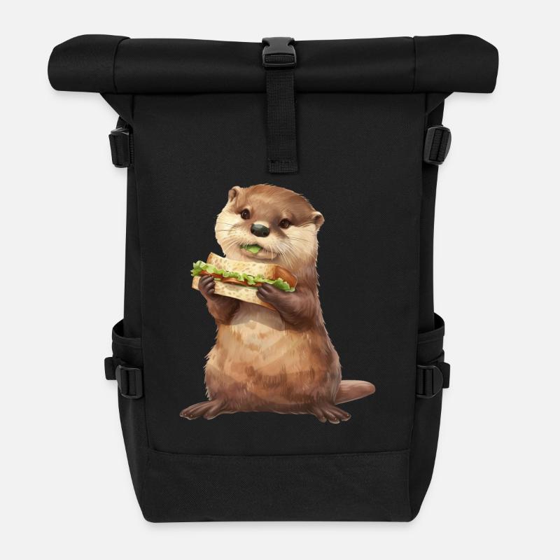 Otter - Rolltop Rucksack - Schwarz