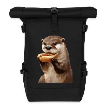 Loutre - Sac à dos roll top - noir - Devant
