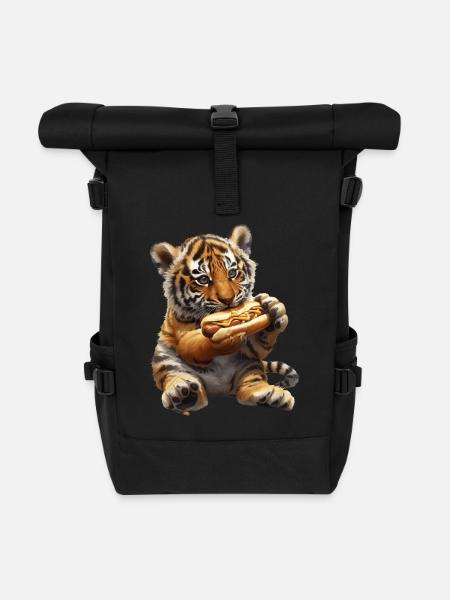 Tiger - Rolltop Rucksack - Schwarz