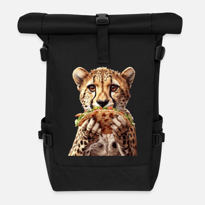 Gepard - Rolltop Rucksack - Schwarz