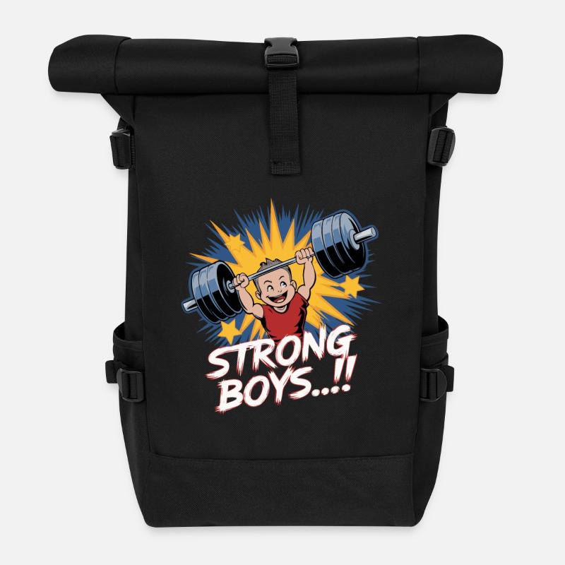 STARKE JUNGS - Rolltop Rucksack - Schwarz