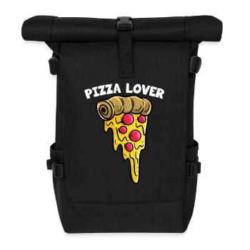 Pizzeria Italie Pizza Lover Croûte Pizza - Sac à dos roll top - noir - Devant