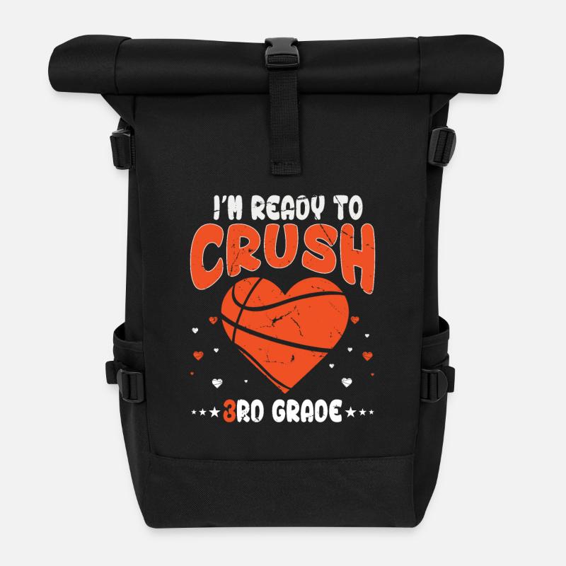 JE SUIS PRÊT À ÉCRASER LA 3E ANNÉE - Sac à dos roll top - noir