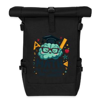 MATHEMATICS - Roll Top Backpack - black - Front
