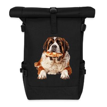 Saint Bernard - Roll Top Backpack - black - Front