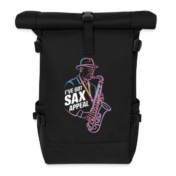 Ich Habe Sax Appeal Jazz Musik - Rolltop Rucksack - Schwarz - Vorne