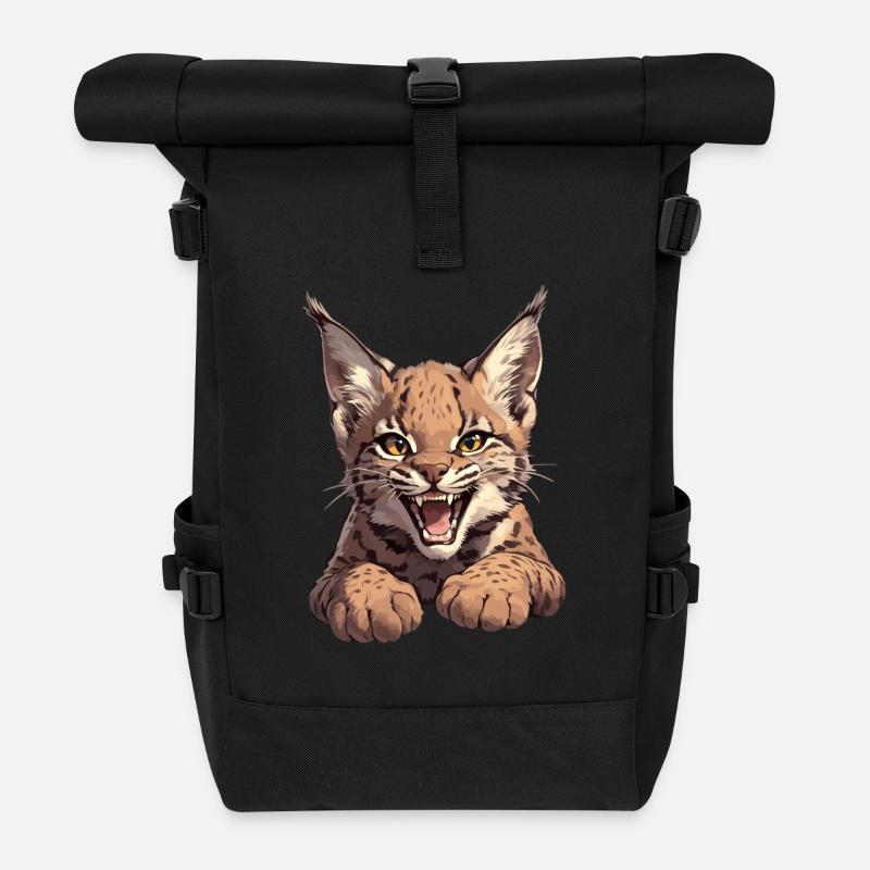 Bobcats Rotluchse Rotluchs Luchs - Rolltop Rucksack - Schwarz