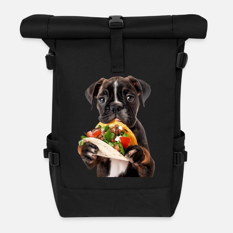 Boxer - Rolltop Rucksack - Schwarz