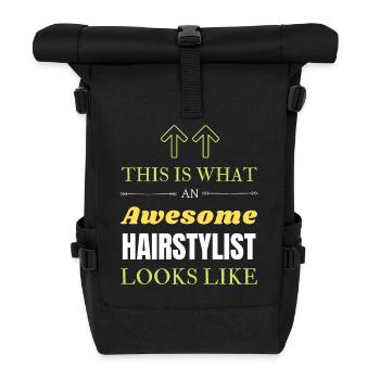 Voici à quoi ressemble un coiffeur génial - Sac à dos roll top - noir - Devant