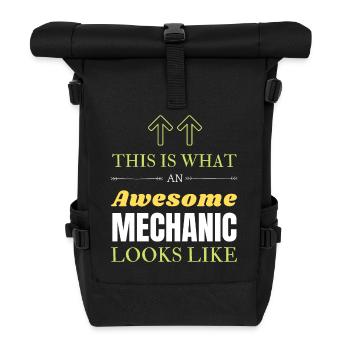 So sieht eine großartige Mechanik aus - Rolltop Rucksack - Schwarz - Vorne