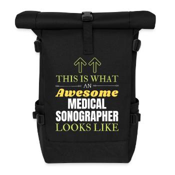Voici à quoi ressemble un échographiste médical génial - Sac à dos roll top - noir - Devant