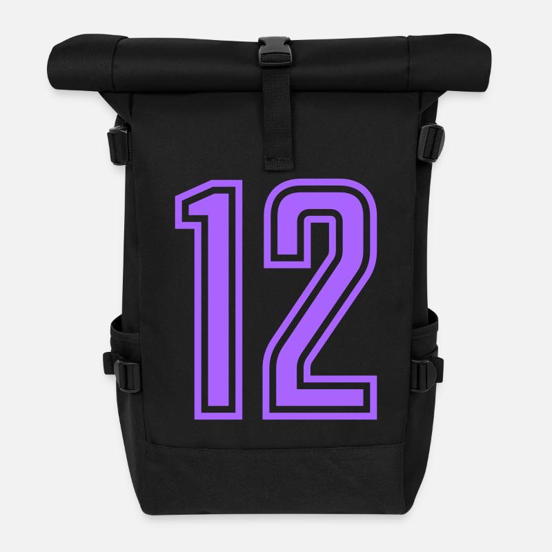12 - Rolltop Rucksack - Schwarz