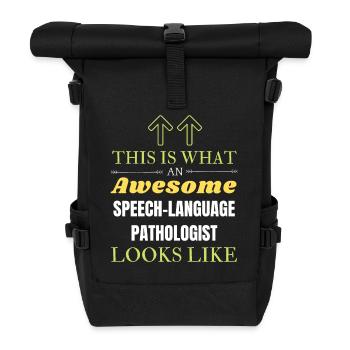Voici ce qu’est un formidable pathologisme de la parole et du langage - Sac à dos roll top - noir - Devant