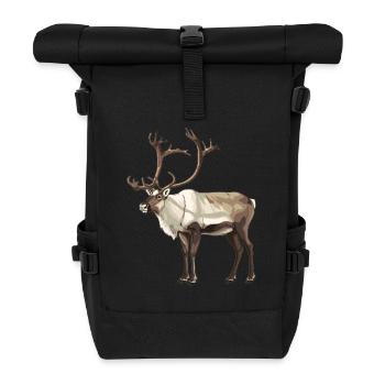 Caribou Karibus Karibu - Rolltop Rucksack - Schwarz - Vorne