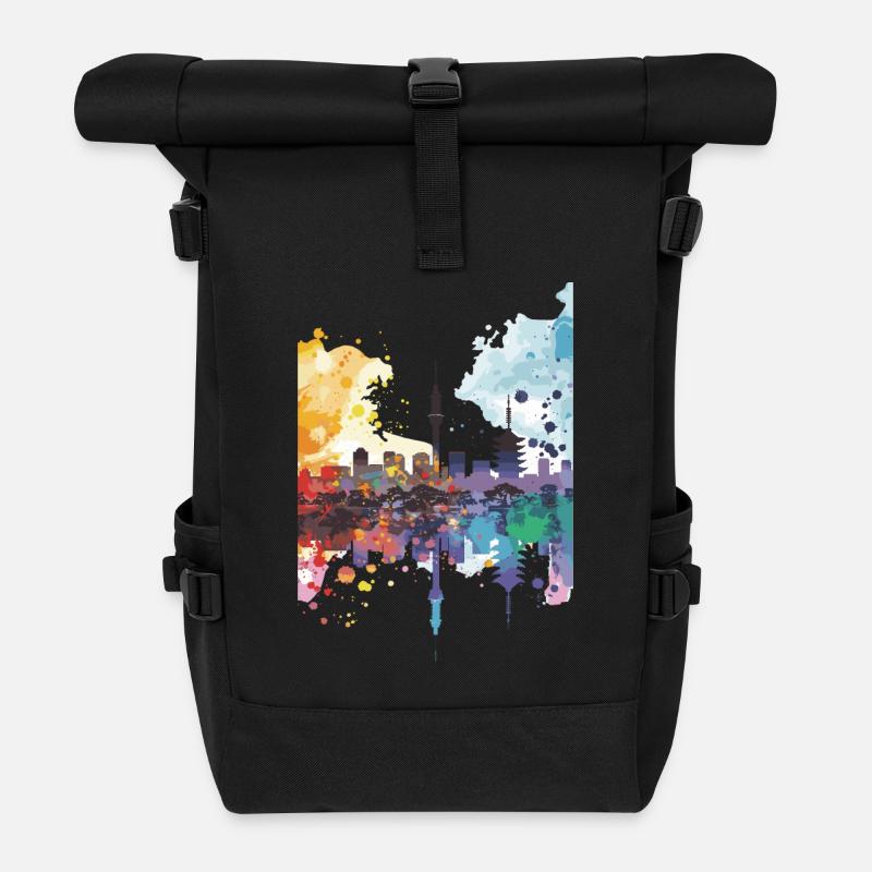 Karatsu - Roll Top Backpack - black