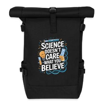 Les athées croient en la science et en la recherche - Sac à dos roll top - noir - Devant