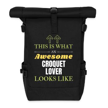 Voici à quoi ressemble un amateur de crochet génial - Sac à dos roll top - noir - Devant