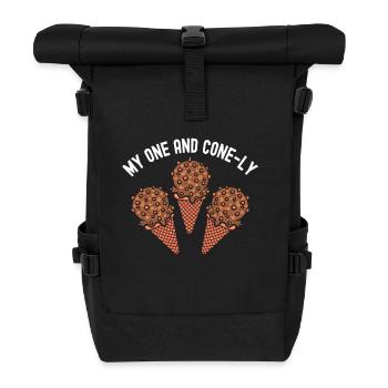 My One und Cone-ly Scoop Sweet Cream - Rolltop Rucksack - Schwarz - Vorne