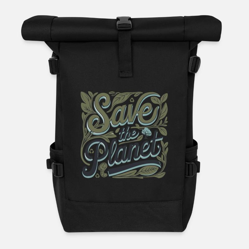 SAFE - Roll Top Backpack - black
