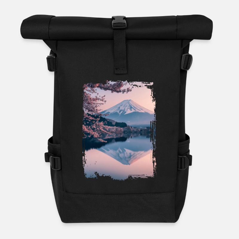 Japan - Rolltop Rucksack - Schwarz