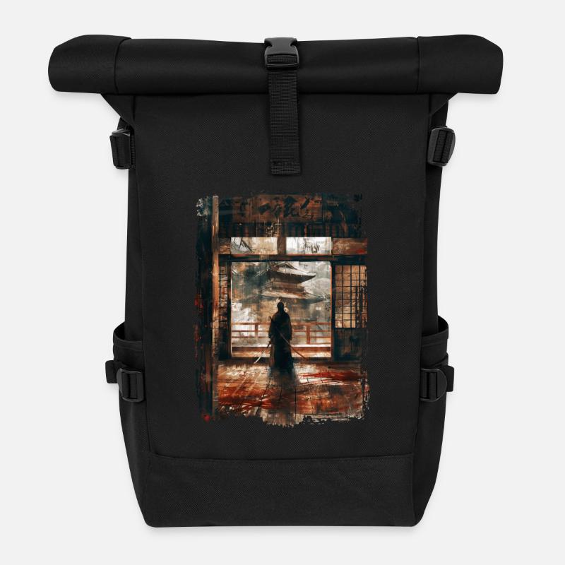 Japan - Rolltop Rucksack - Schwarz