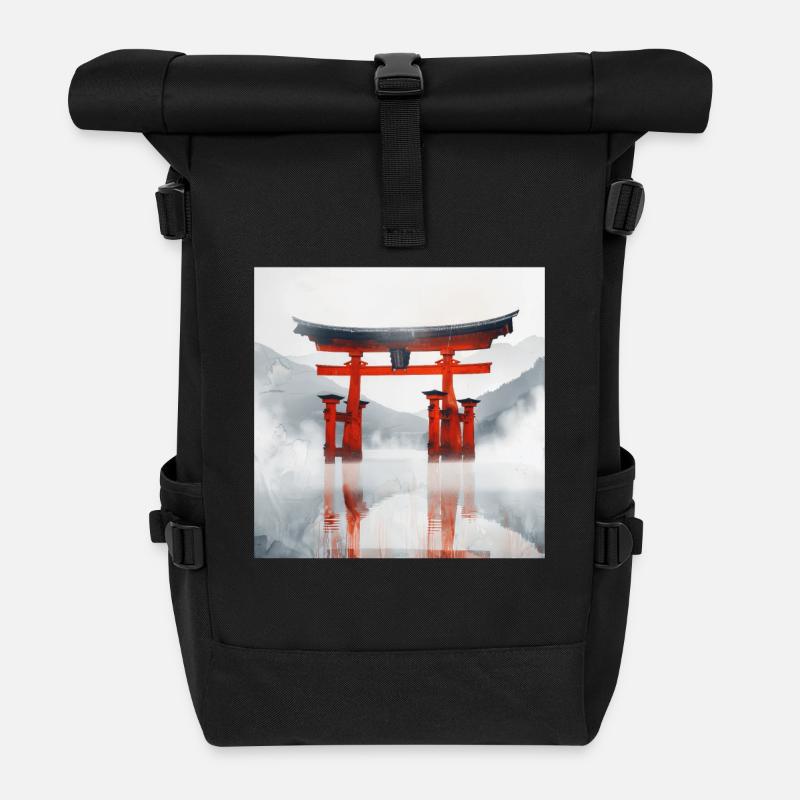 Japon - Sac à dos roll top - noir