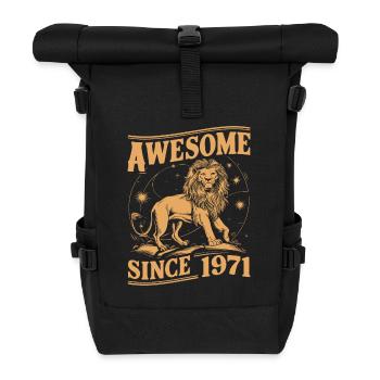 Leo Astrological Sign Zodiac Birthday Year 1971Leo - Rolltop Rucksack - Schwarz - Vorne