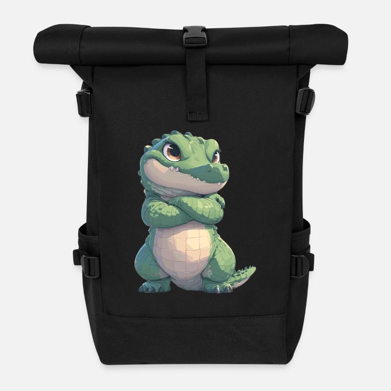 Krokodile Krokodil - Rolltop Rucksack - Schwarz