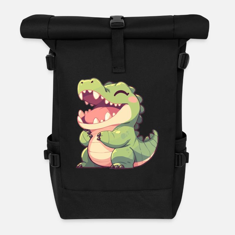 Krokodile Krokodil - Rolltop Rucksack - Schwarz